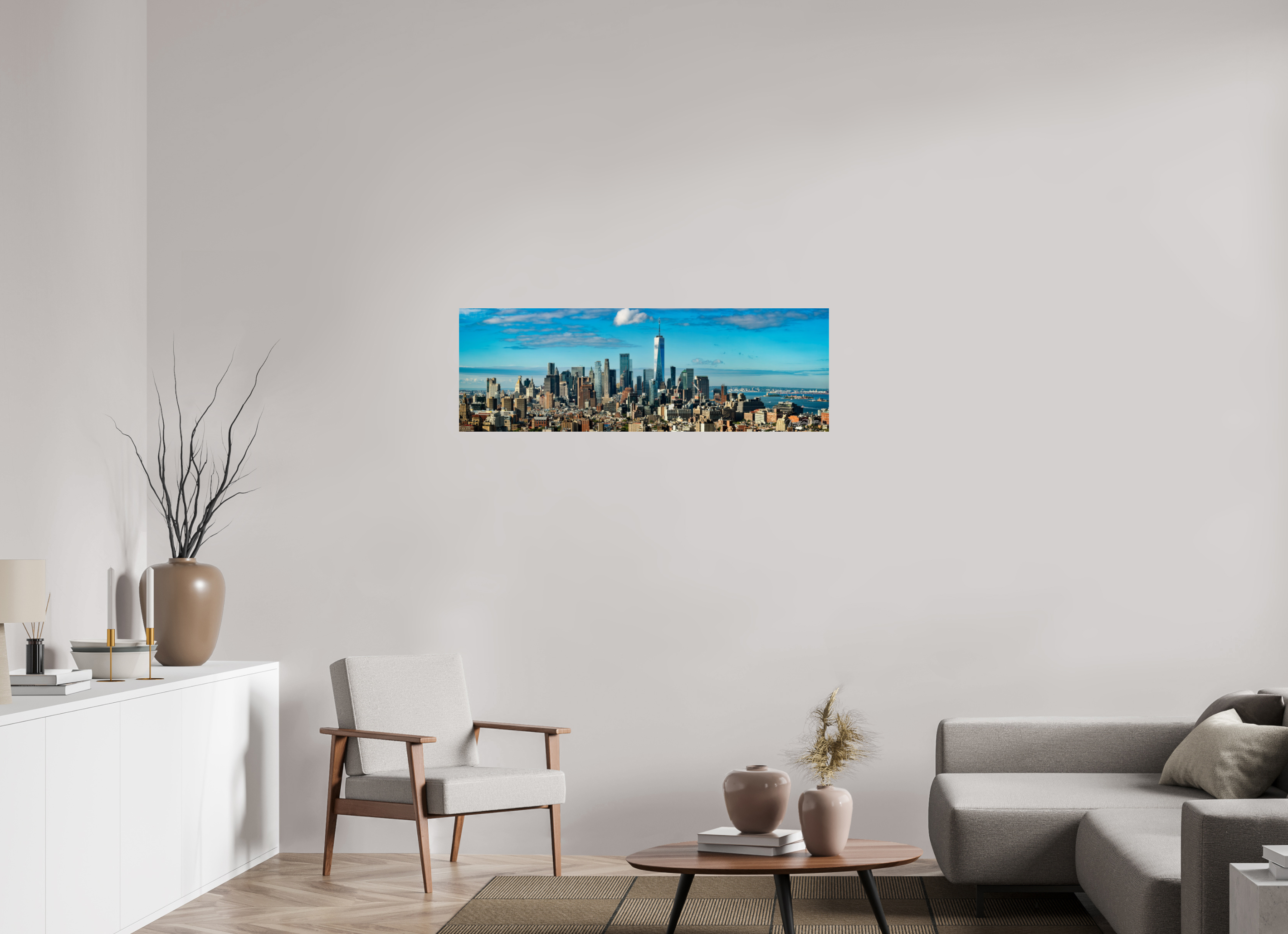 120 x 40 cm, Fotoafdruk op Fuji Crystal DP II papier, glanzend Lower Manhattan, NY, USA
