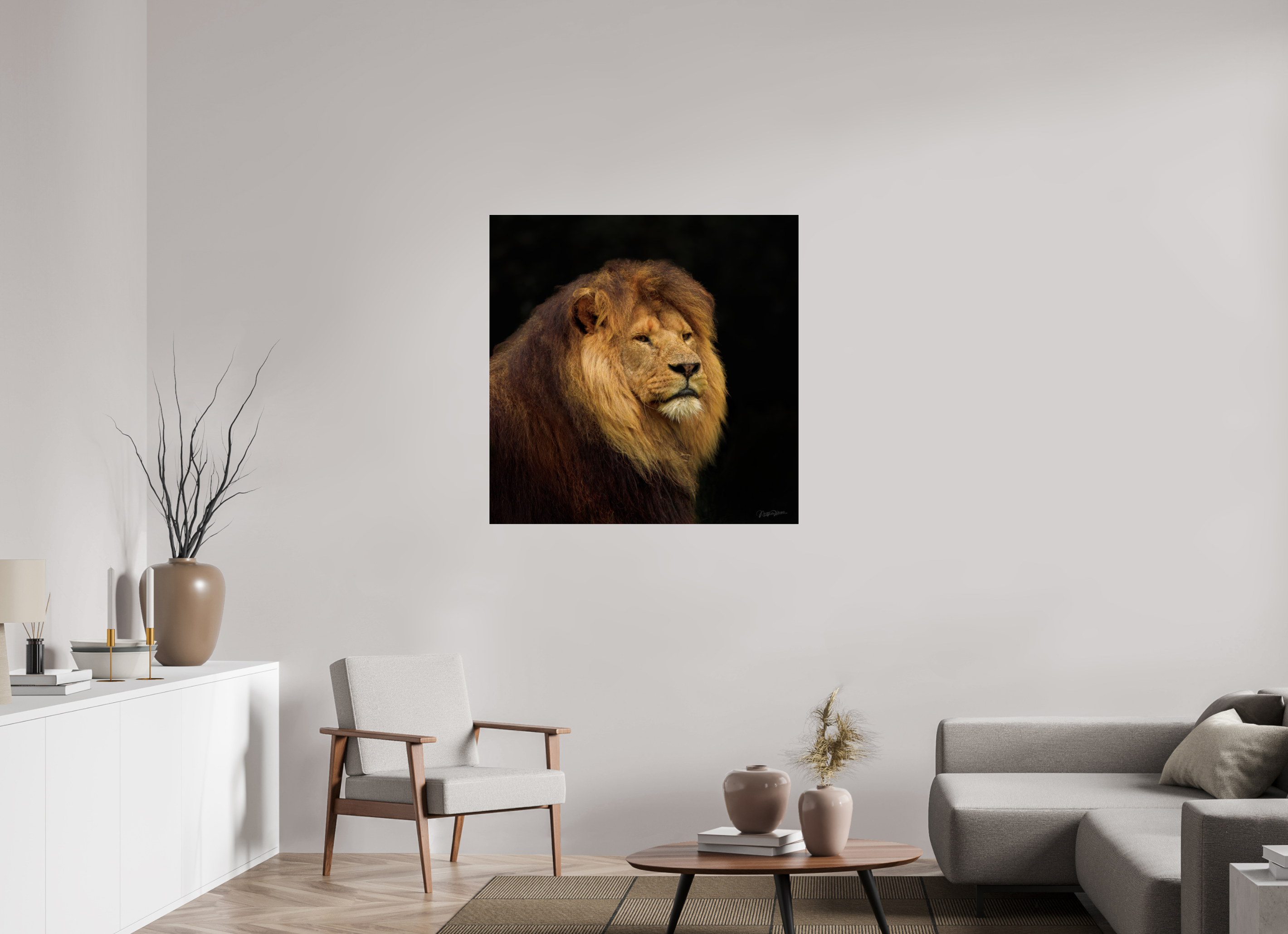 100 x 100 cm, 02a-ag2x - acrylglas glanzend, 2mm, zonder lijst Solitude of a King