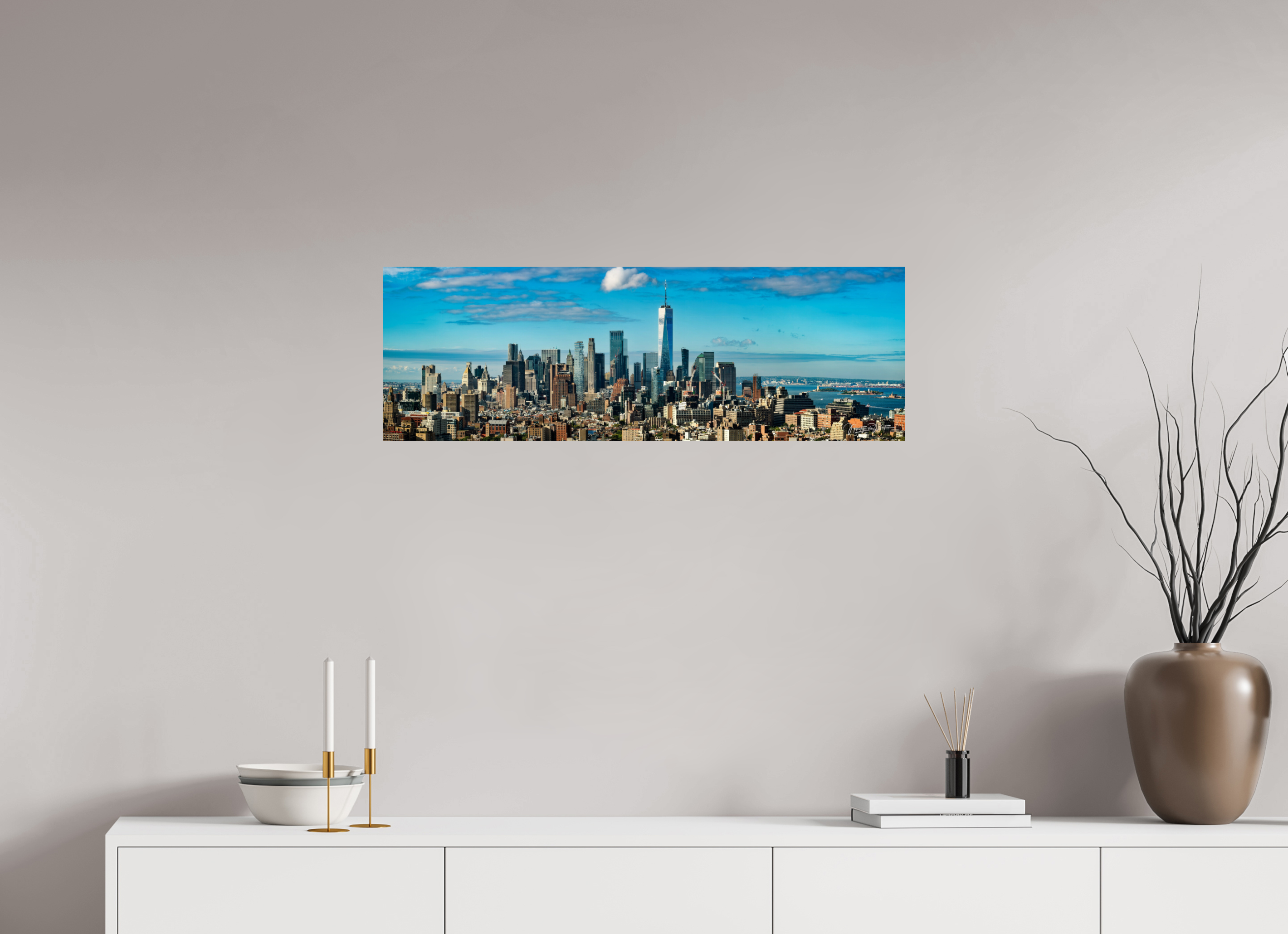 90 x 30 cm, Fotoafdruk op Fuji Crystal DP II papier, glanzend Lower Manhattan, NY, USA