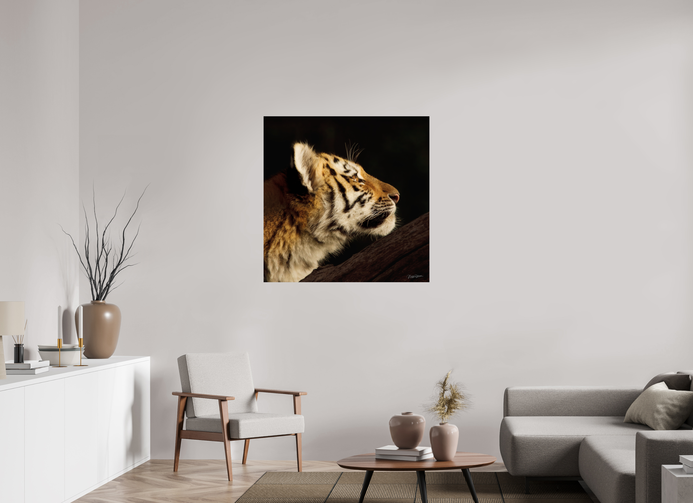 100 x 100 cm, Fotoafdruk op Fuji Crystal DP II papier, glanzend Gaze of the Untamed