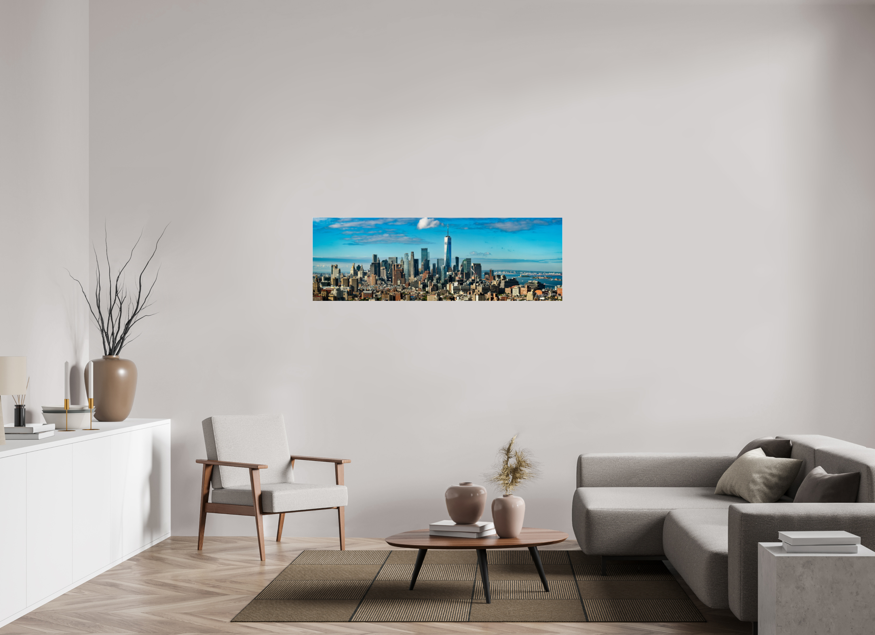 150 x 50 cm, acrylglas, 2mm, zonder lijst Lower Manhattan, NY, USA