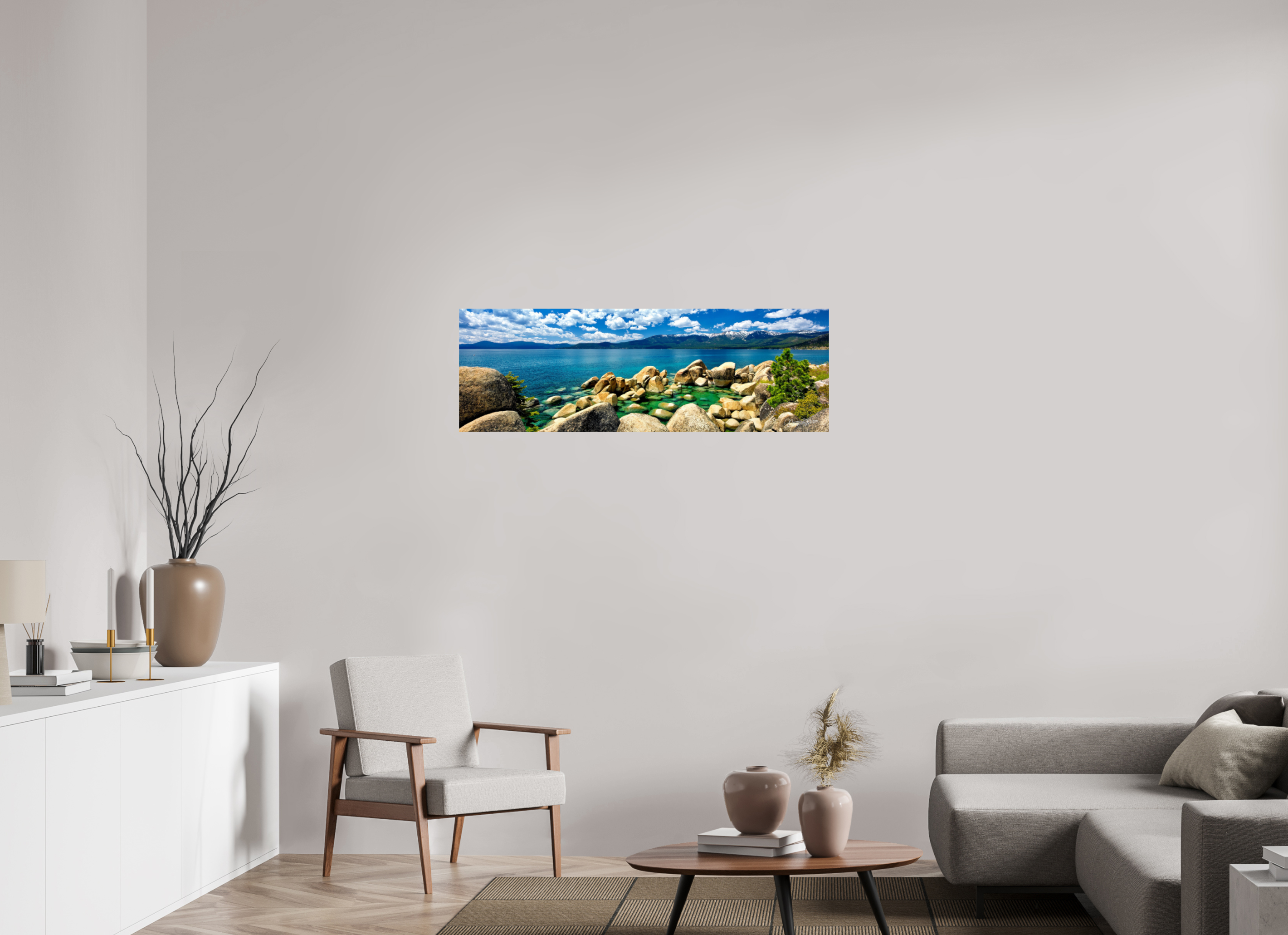 120 x 40 cm, Fotoafdruk op Fuji Crystal DP II papier, glanzend Rocky Tahoe